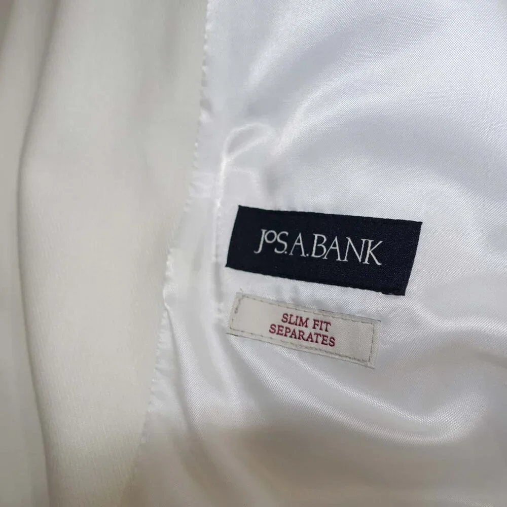 Jos. A. Bank Men's Slim Fit Suit Separate Jacket Size 42 Short NWT Linen Cotton